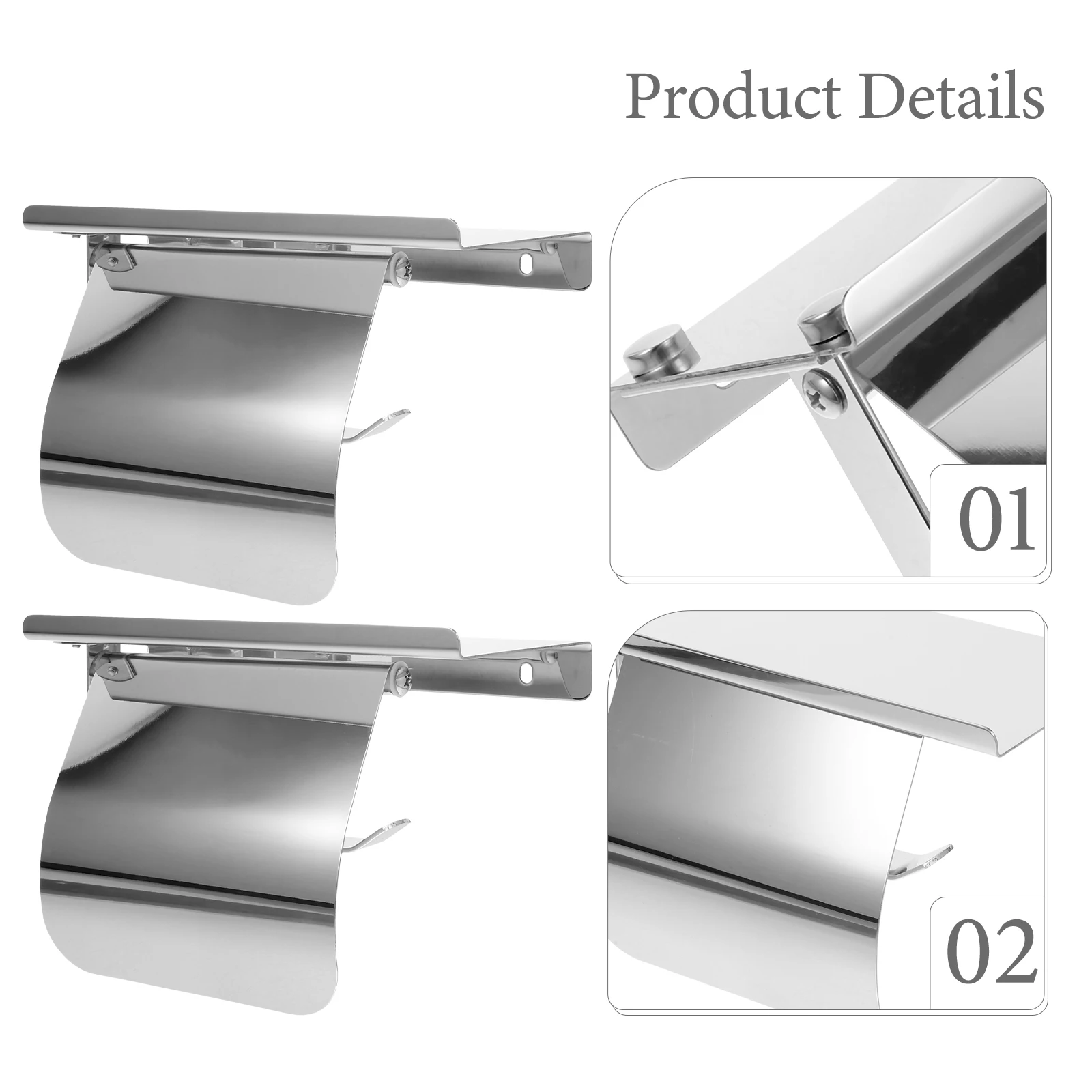 Suporte de papel higiênico montagem na parede aço inoxidável rack do banheiro acabamento prata prateleira armazenamento para suporte rolo toalha papel sob