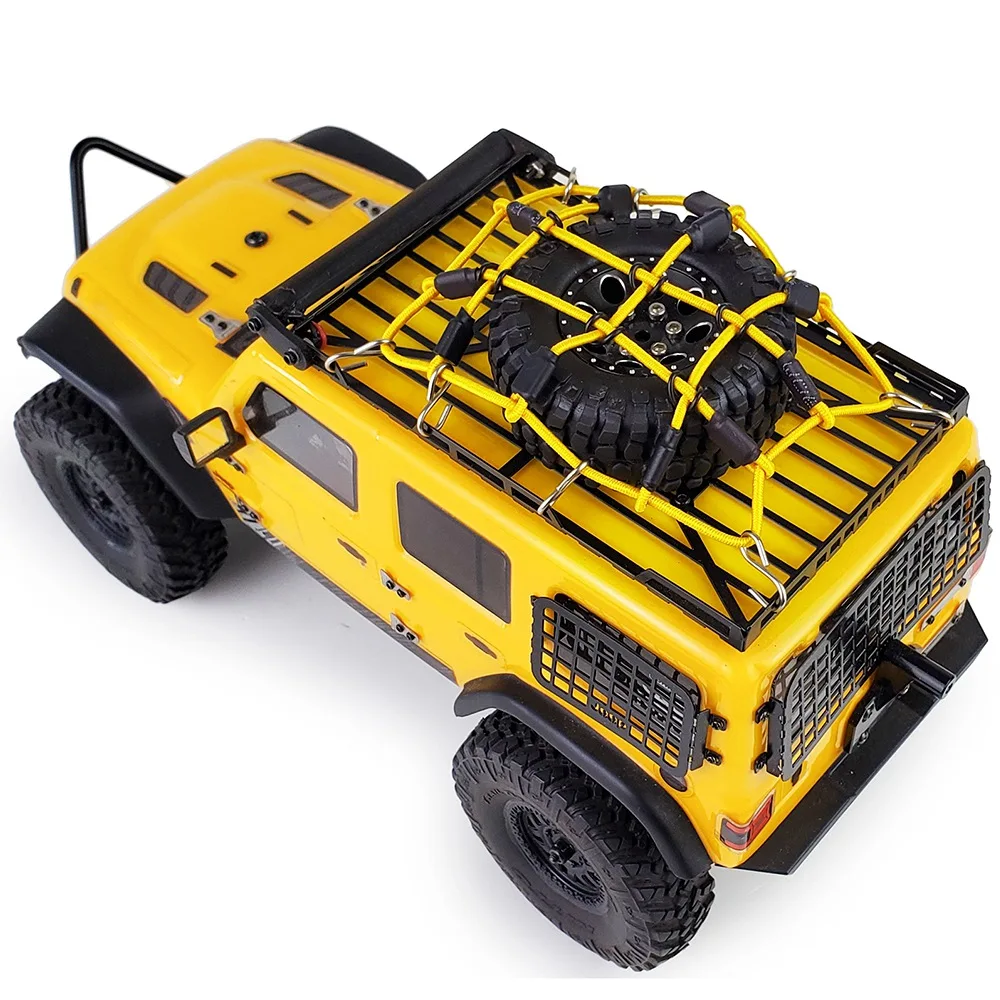 Rede elástica para bagagem com gancho para axial scx24 axi00001 axi00002 axi00005 axi90081 1/24 rc crawler peças de atualização de carro, a