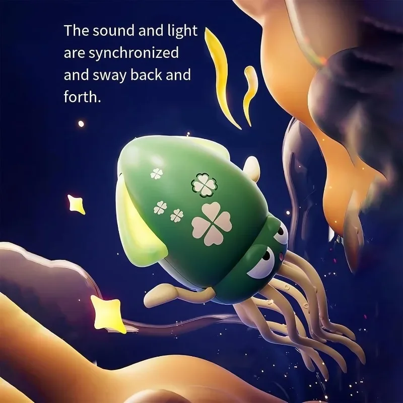 Dancing Octopus Electric Auto-Avoid with Lights Music Crawling Electronics Twist Octopus Stress Relief Child Toy for Kids Gifts