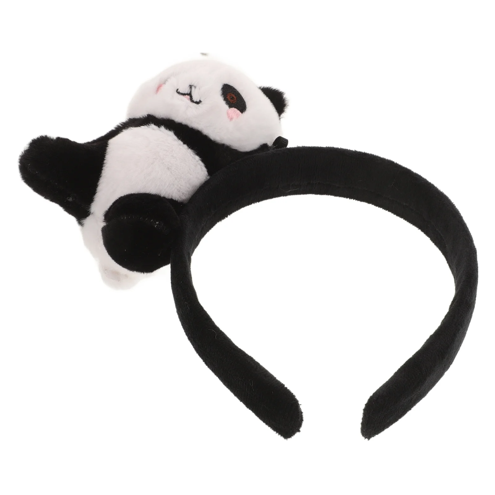 Kawaii Headband Panda Headband Panda Shaped Elements Hairband Plush Panda Hair Band Hairband Party Ornament Kawaii Panda Hair Ba