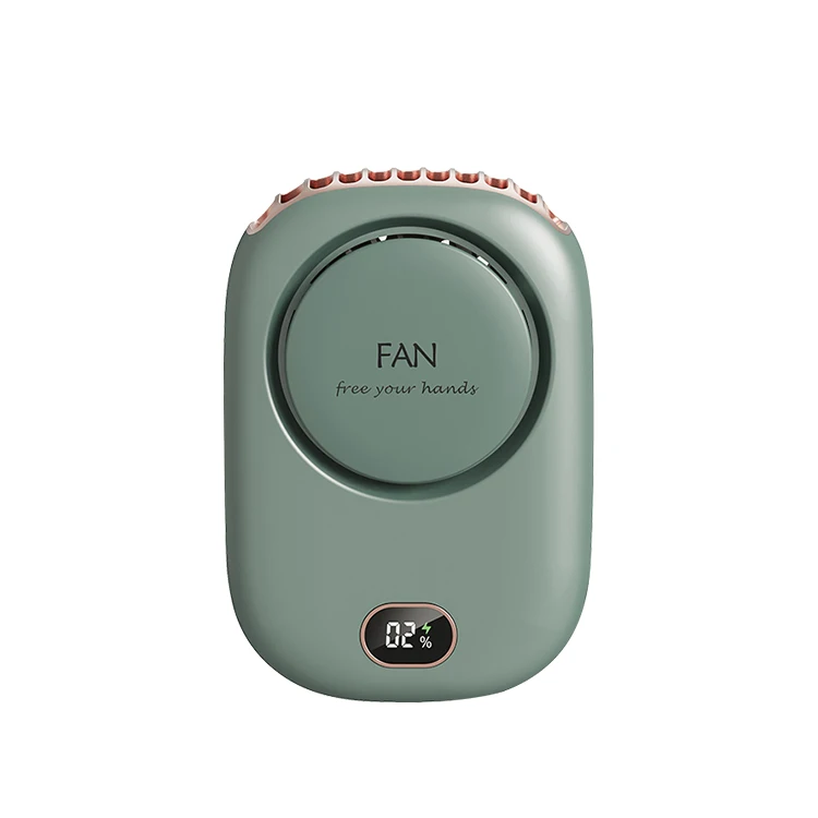 Draagbare hangende nekventilator Mini-koelventilatoren voor de taille Bladeless USB oplaadbare sportkoelventilator 1800 mAh voor buitensporten Reizen