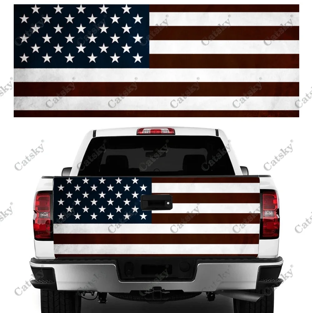 

Американский флаг, автомобильная наклейка, модификация заднего вида автомобиля, подходит для наклейки на автомобиль, грузовик