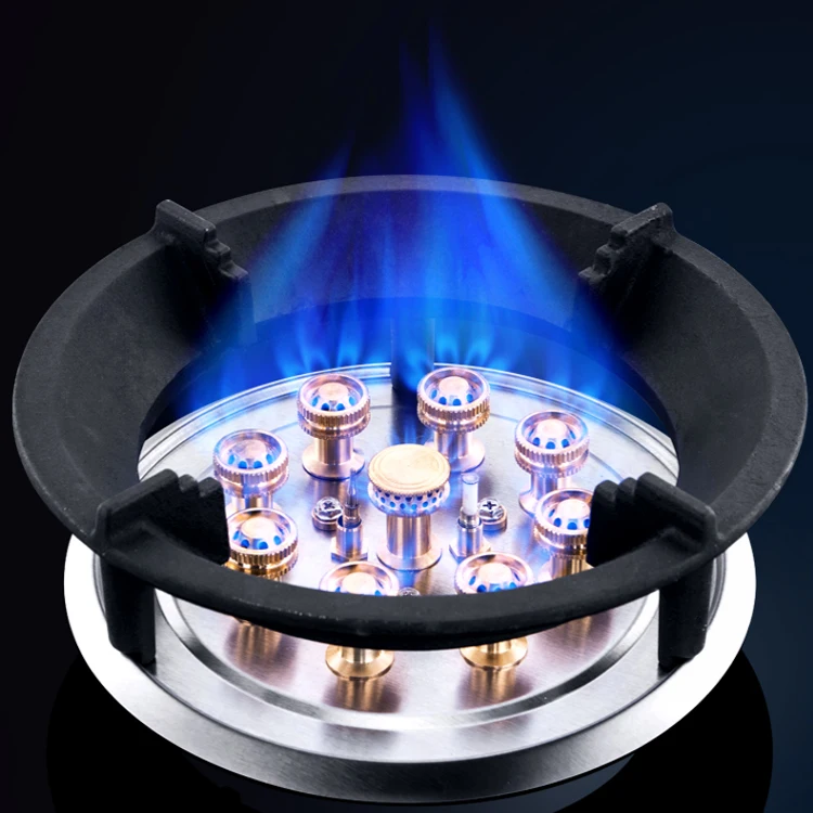 Magic Dish Gas Stove Single-eye Fire Stove Embedded Nine-cavity Gas Flip Cover Single-cooker Stove