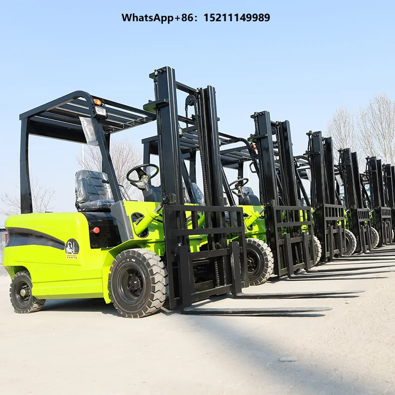Factory High Quality Forklift Semi Electric Forklift 3 Ton Mini Lithium Battery Forklift Lifting Height 3m-7m