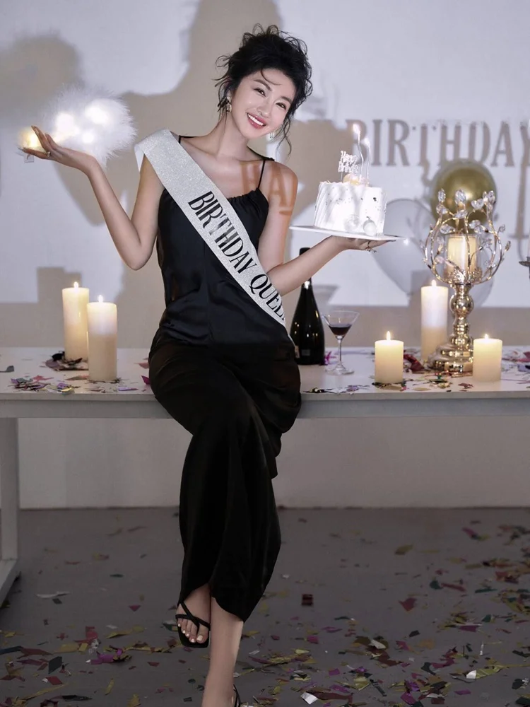 

Princess Style Birthday Photo Shoot Clothing Korean Atmosphere Sensation Thousand Gold Miss Personal Artistic Photo Costume