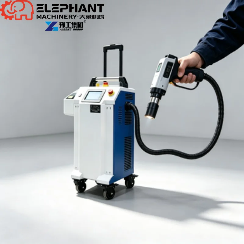 Portable Pulse Fiber Laser Cleaning Machine 200W 300W 500W For Wood Metal Rust Oil Paint Graffiti Removal