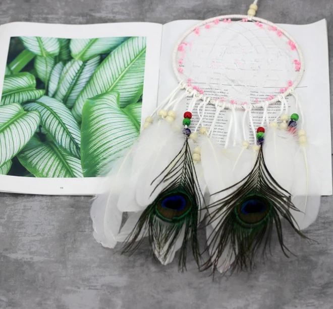 Wholesale Handmade Bohemian Hanging Feather Car Home Door Wall Art Party Decoration Gifts Craft DIY Set