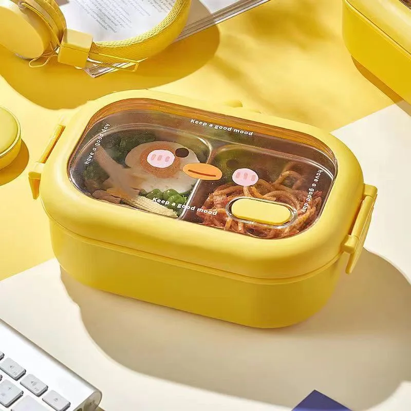 Portable 304 Stainless Steel Lunch Box For Kids Students Picnic Sealed  Food Container Heatable Lunch box Kitchen Organizer