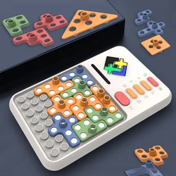 Super Blocks Pattern Matching Puzzle Board Game Original 1000+ Challenges Brain Teaser Toy Soutdoor Travel Games For Road Trips