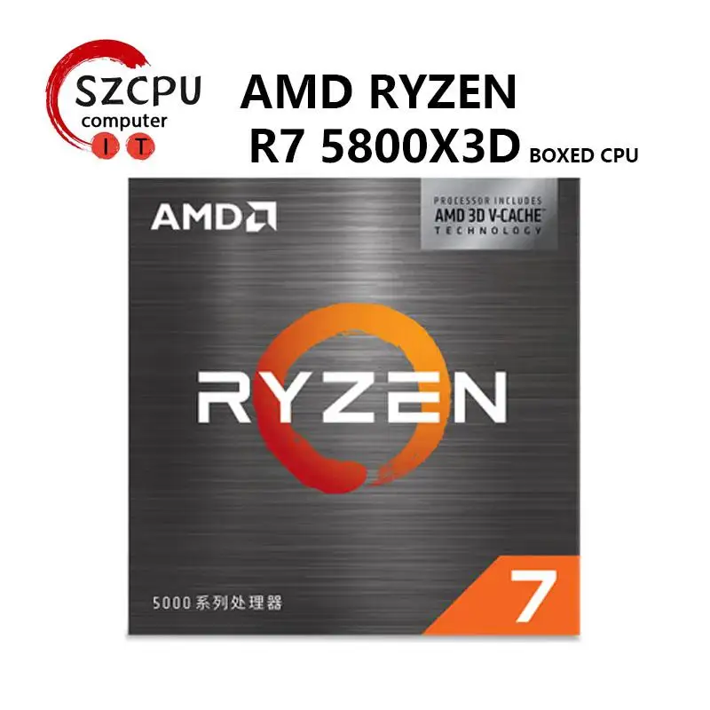 Новый процессор AMD Ryzen 7 5800X3D R7 5800X3D 3,4 ГГц 8-ядерный 16-поточный процессор 7 нм L3 = 96M 100-000000651 разъем AM4 запечатанный но