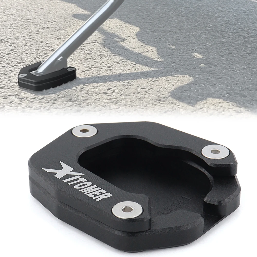 Motorcycle Foot Side Stand Enlarger Plate Kickstand Enlarge Extension For Suzuki DR-Z4S / DR-Z4SM DRZ 4S DR-Z 4SM 2025-2026