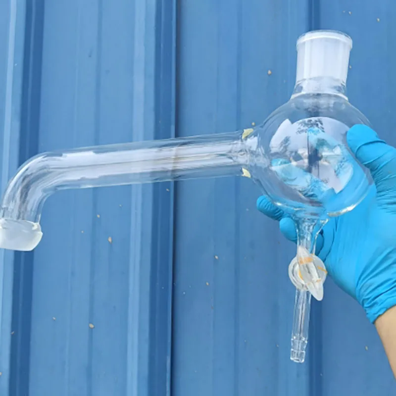 

Glass reactor accessories reflux collection bottle single and double layer reactor reflux head