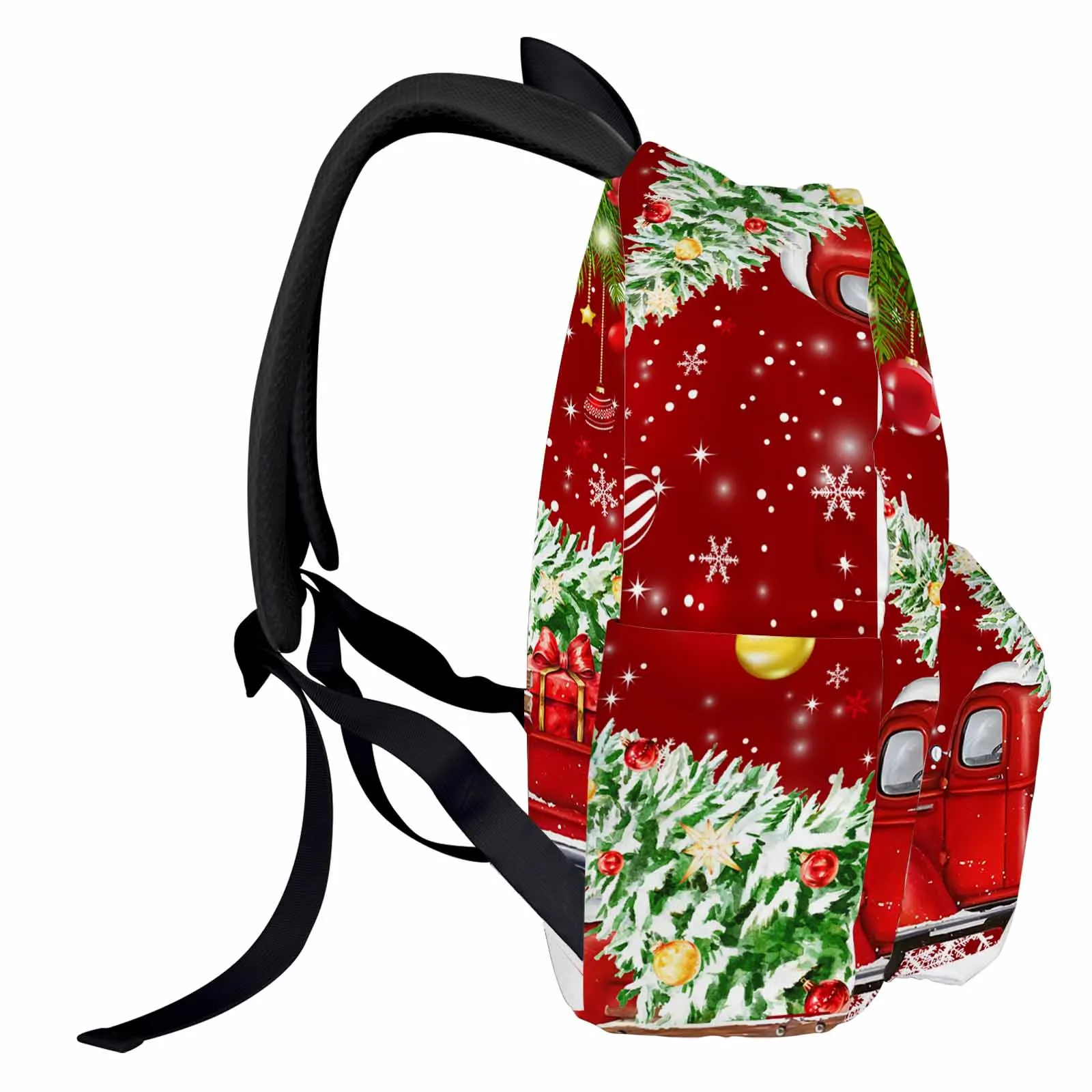 

Gift Christmas Tree Red Truck Backpack Teenagers Student School Bags Laptop Custom Backpack for Men Women Travel Bag