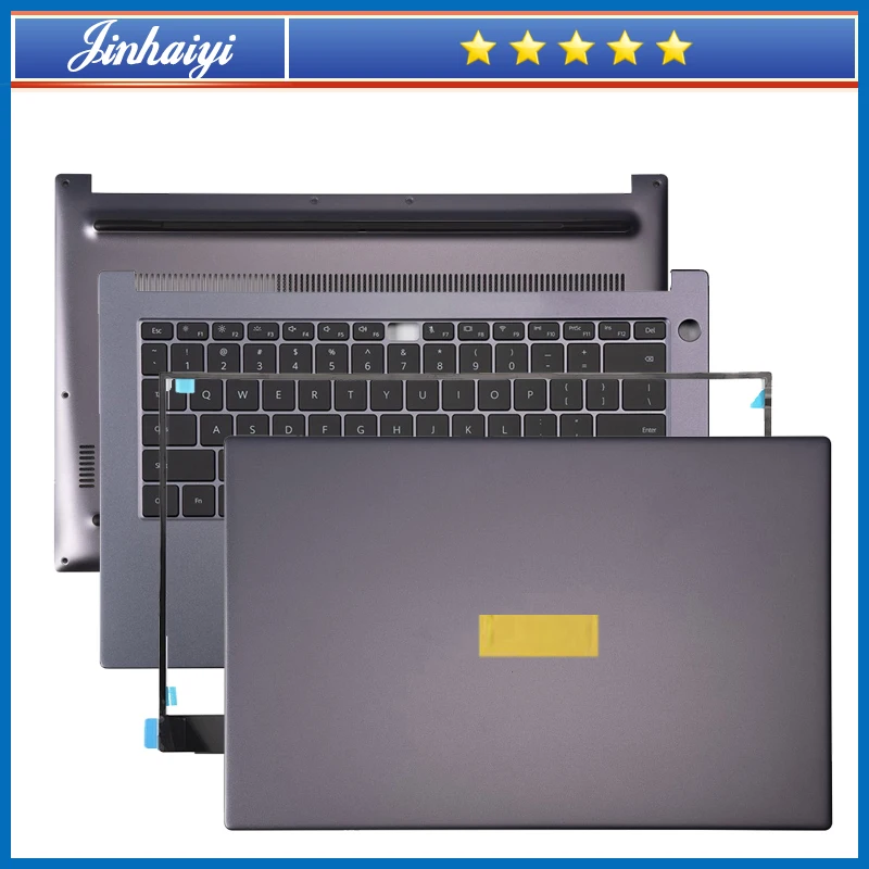 For Huawei MateBook D14 Nbl-WAE9 NbB NBIL NBM Screen Back case Bezel Palm Rest Bottom Shell Top Cover Border Keyboard hinge