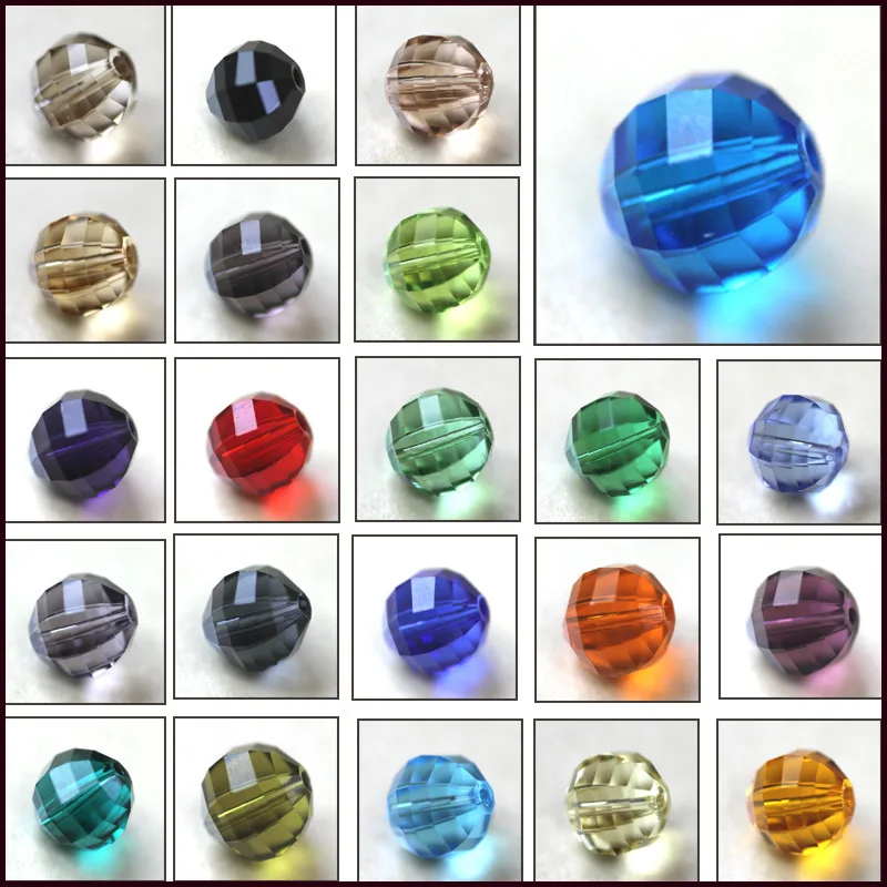 

AAA 8mm Czech Round Spacer Glass Beads For Jewelry Making Diy Accessories Colorful Faceted Crystal Bead Wholesale 200pcs