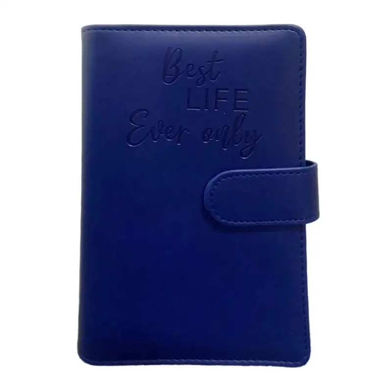 Y1UB Closure PU Leather Planner Cover With Multiple Pockets 19X13CM