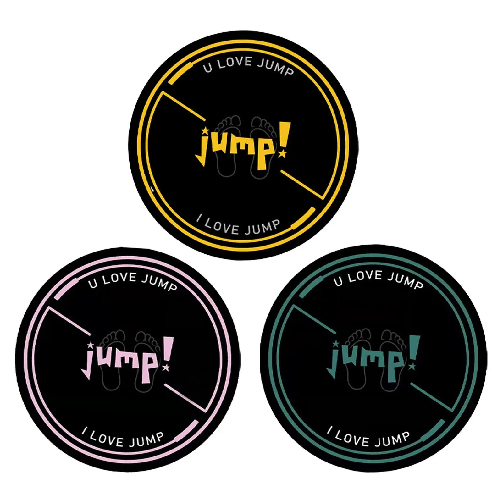 

Jump Rope Mat Fitness Pilates Cushioning Circular Anti Slip Exercise Mat