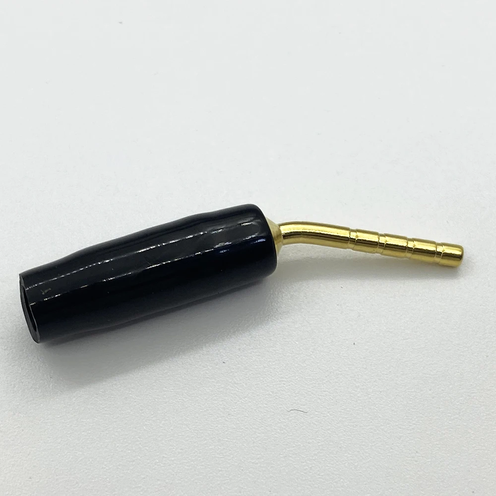 Right Angle 2mm Banana Bent Pin Plug Musical Sound Amplifier Cable Connector 2mm Banana Screw Hifi Speaker Audio Jack Adapter