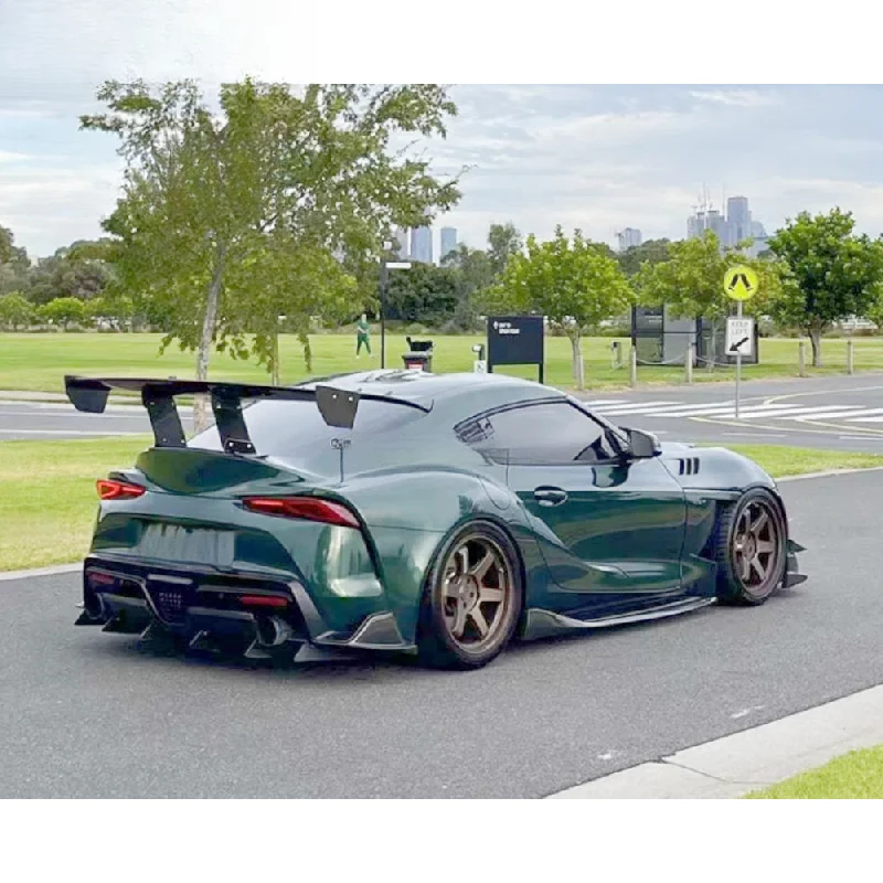 New Carbon Fiber Body Small Body Kit with Front & Rear Spoilers and Side Skirts, Fit for  Supra A90 A91Body Kit Upgrade