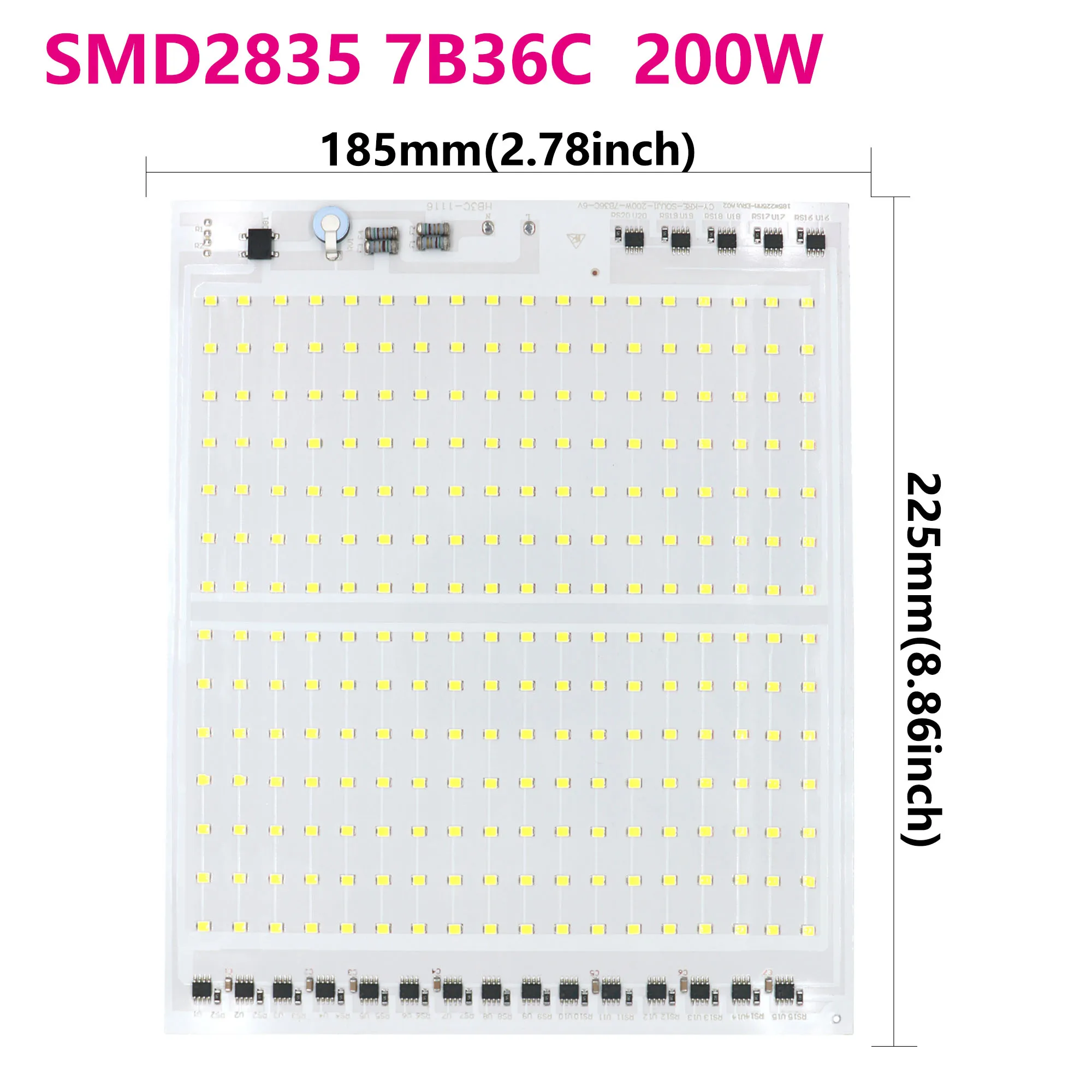 1PCS chip led cob SMD2835 Super Power 150W 200W AC220V no need driver Led module leds for square Panel lights led matrix White