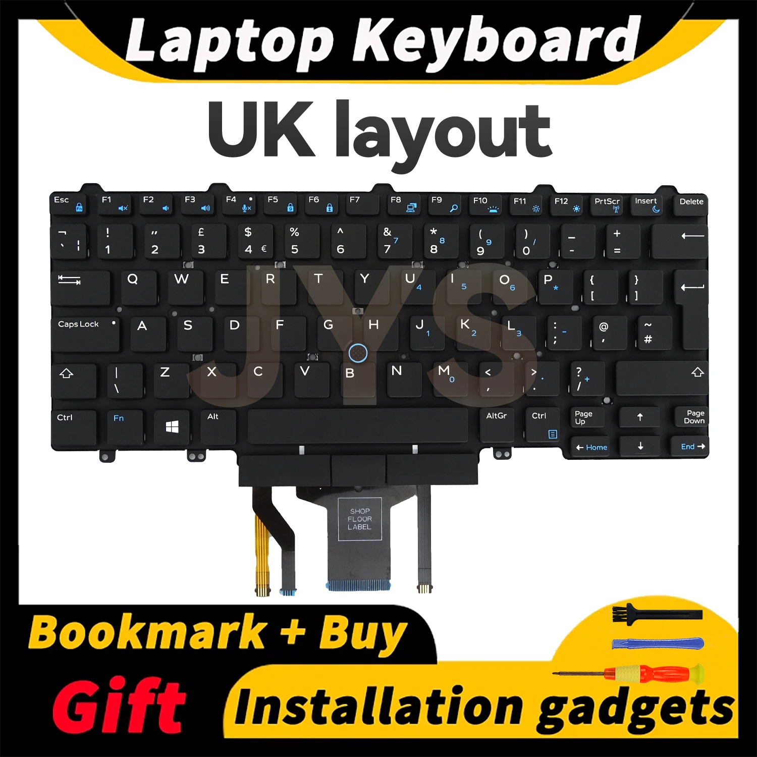 

Suitable for DELL latitude 5450 5470 7450 7470 5480 5490 7480 7490 laptop replacement keyboard with backlight UK layout