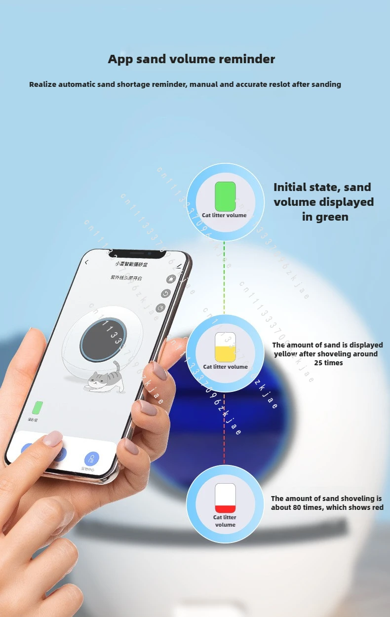 

Fully Enclosed Self-cleaning Cat Litter Box Large Splash-proof Cat Toilet Smart Cat Litter Box Can Be Connected To APP