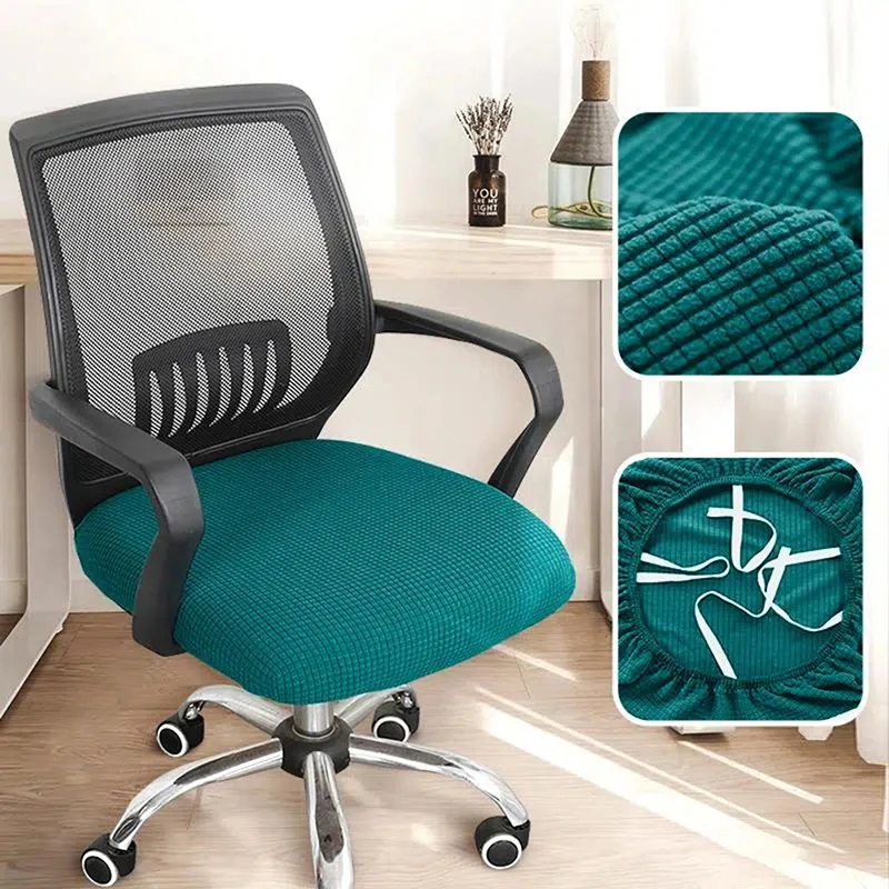 1pc Gamer Chairs Cover Spandex Elasticity Office Stretch Computer Chair Covers Gaming Anti-dust Armchair Cover Beef Tendon Seat