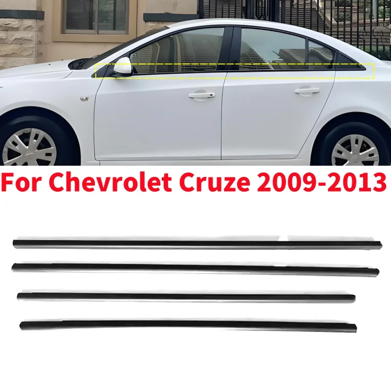 

4 шт., резиновые полоски для украшения окна, погоды для Chevrolet Cruze 2009-2013 гг.
