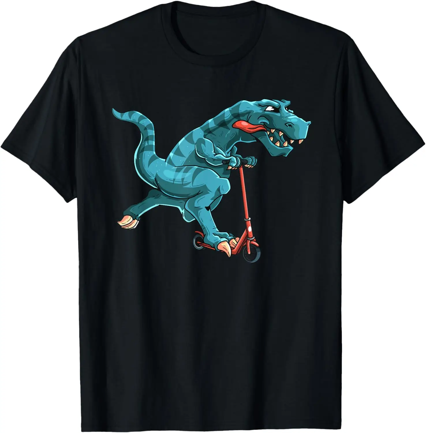 

Funny Dino On Scooter T-Rex Lover Rider Ridings Motorcycle T-Shirt Motorcycle