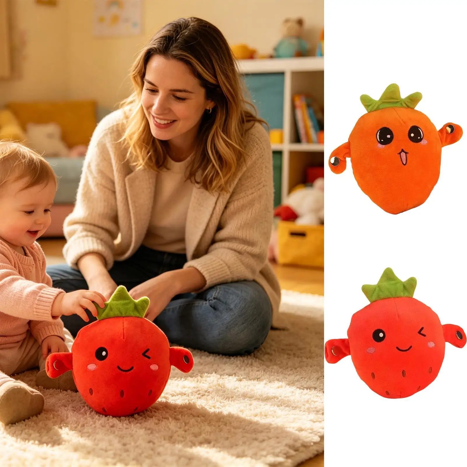 Interactive Music Toy Cuddle Interactive Sensory Educational Doll Activity Learning Plush Doll For Education Kids Girls Boys
