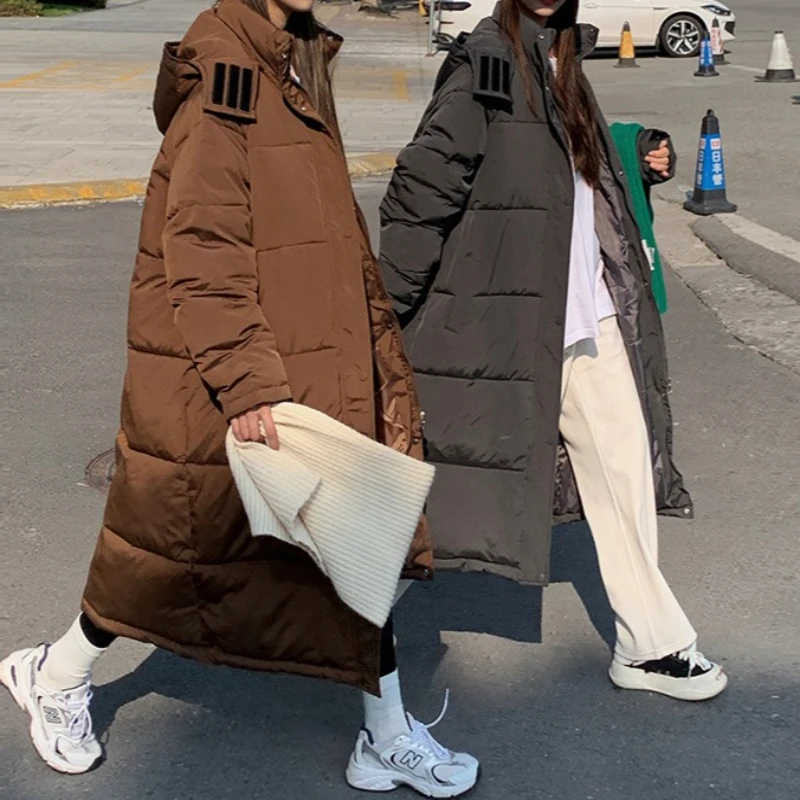 

Long Cotton-padded Clothes for Women's 2025 New Winter Extended Long Knee-length Cotton-padded Jackets