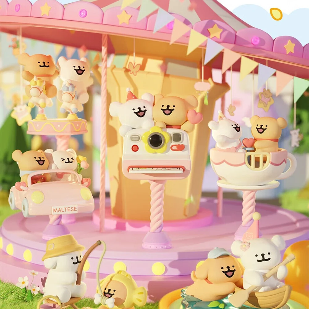 

Line Puppy Happy Outing Series слепая коробка модные коллекционные украшения для рабочего стола милые куклы подарки для пары игрушки и хобби