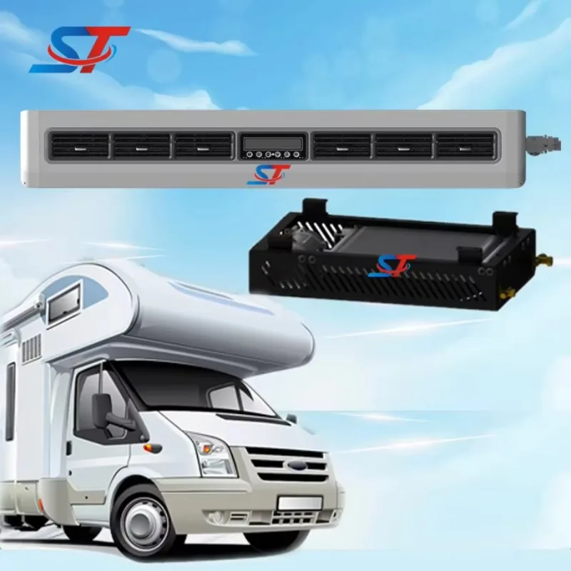 12v 24v dc evaporator unit Customized Color for ac unit  truck parking cooler assembly  Electric parking air conditioner for RV