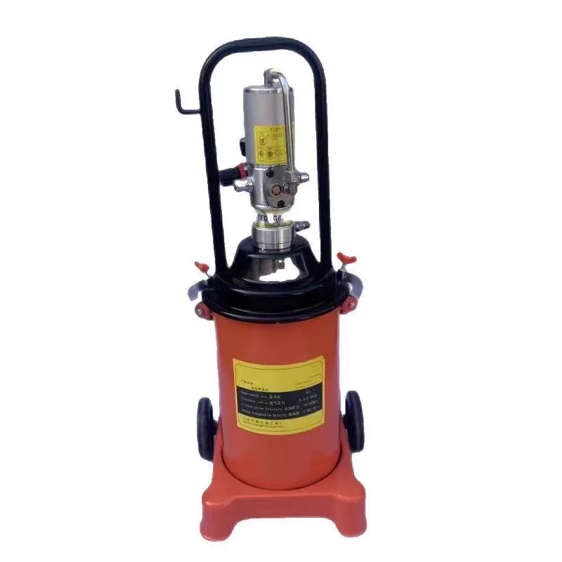 12L/35L Fully Automatic Small Pneumatic Butter Gun, High-pressure Oil Injector, Yellow Oil Pump, Pneumatic Grease Machine