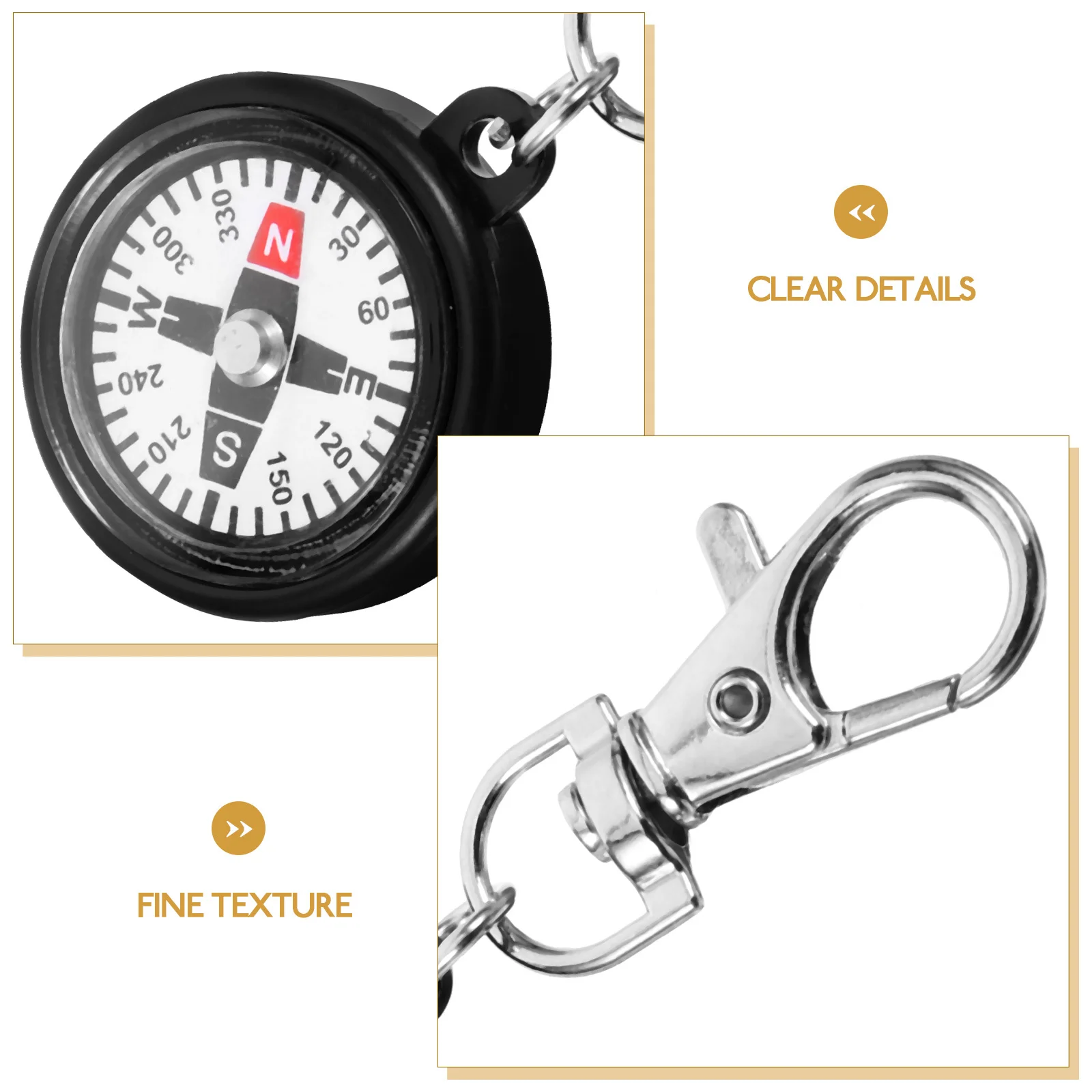 

Lightweight Small Plastic Compass Keyring Portable Hiking Climbing Outdoor Survival Keychain Compass Outdoor Accessory