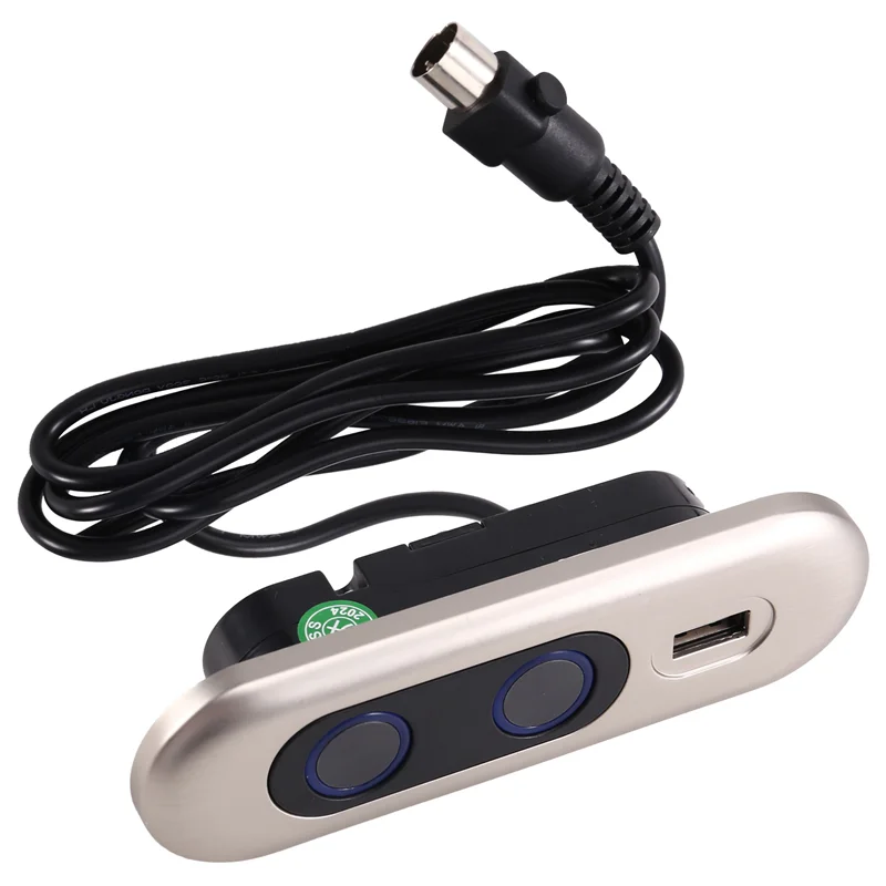 Controller per poltrona reclinabile elettrico elegante Controller di ricarica per presa USB a 2 pulsanti Telecomando per poltrona reclinabile