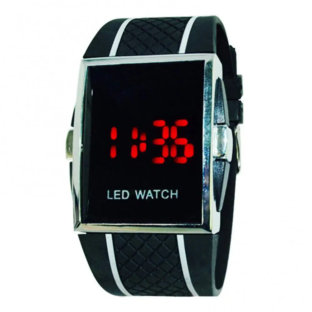 Unisex Fashion Men\'s Digital Wrist Watch LED Digital Display Square Case Cool Sports Casual Men Wrist Watch Kids