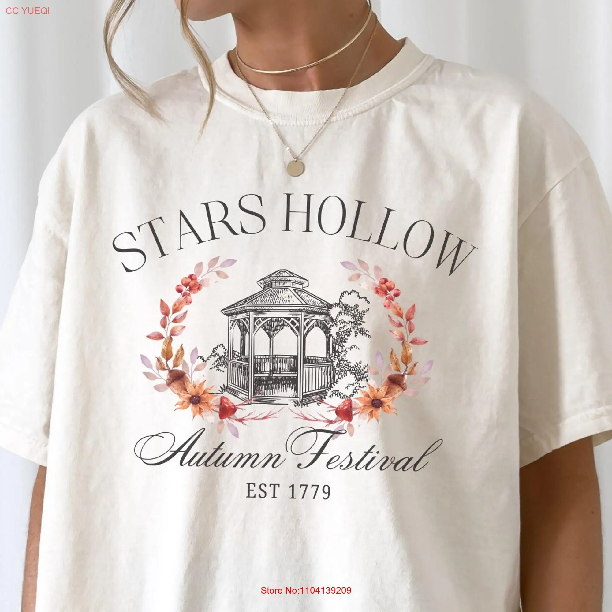 Stars Hollow Fall Festival T Shirt 2000s Gilmore Nostalgia TV Fan Loralei and Rory Chilton Lukes Diner Trendy Crewneck