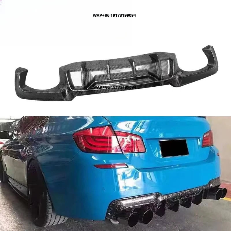 

Modern Style Carbon Fiber Rear Diffuser Spoiler for F10 5 Series M5 High Quality New Car Bumper Lip Splitter