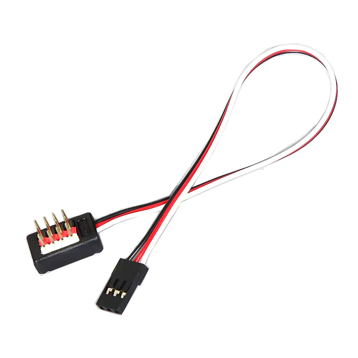 Cable de Control remoto paralelo Y line de 1 a 4, Cable extensor de luces de servoventilador para coche Futaba JR RC HSP TRX4 Axial SCX10 TAMIYA