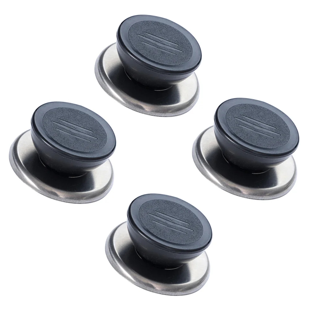 

4 pcs Heat-Resistant Stainless Steel Pot Knob Replacement Lid Handle Cover 6-10mm Insulated Anti-Rust Sturdy Easy