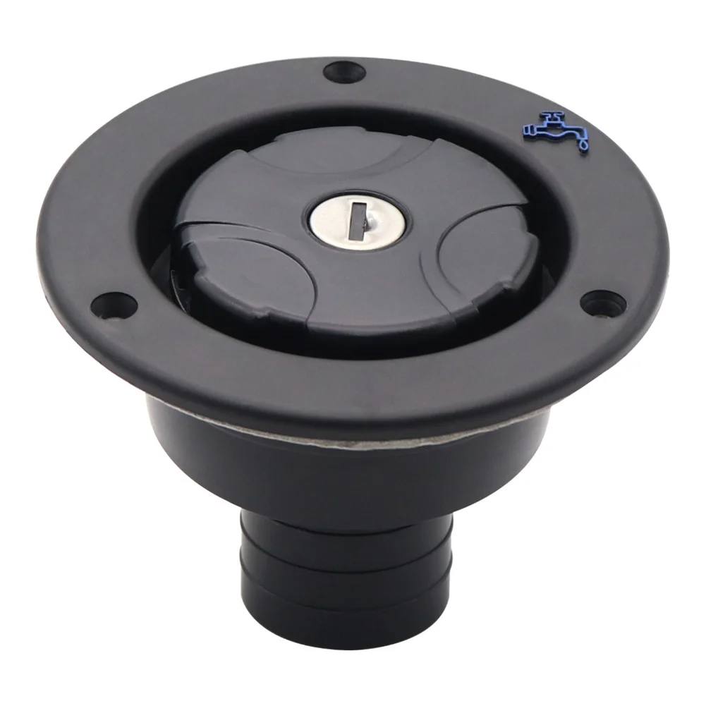 

Наполнитель для автофургона для резервуаров для воды, гравитационный впускной фильтр для люка для пресной воды, запираемый для лодок, кемпера, аксессуары для автофургонов