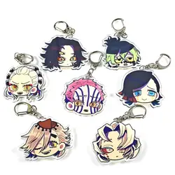 Demon Slayer Acrylic Cartoon Anime Pendant Keychains Holder Car Key Chain Key Ring Phone Bag Hanging Gifts Accessories