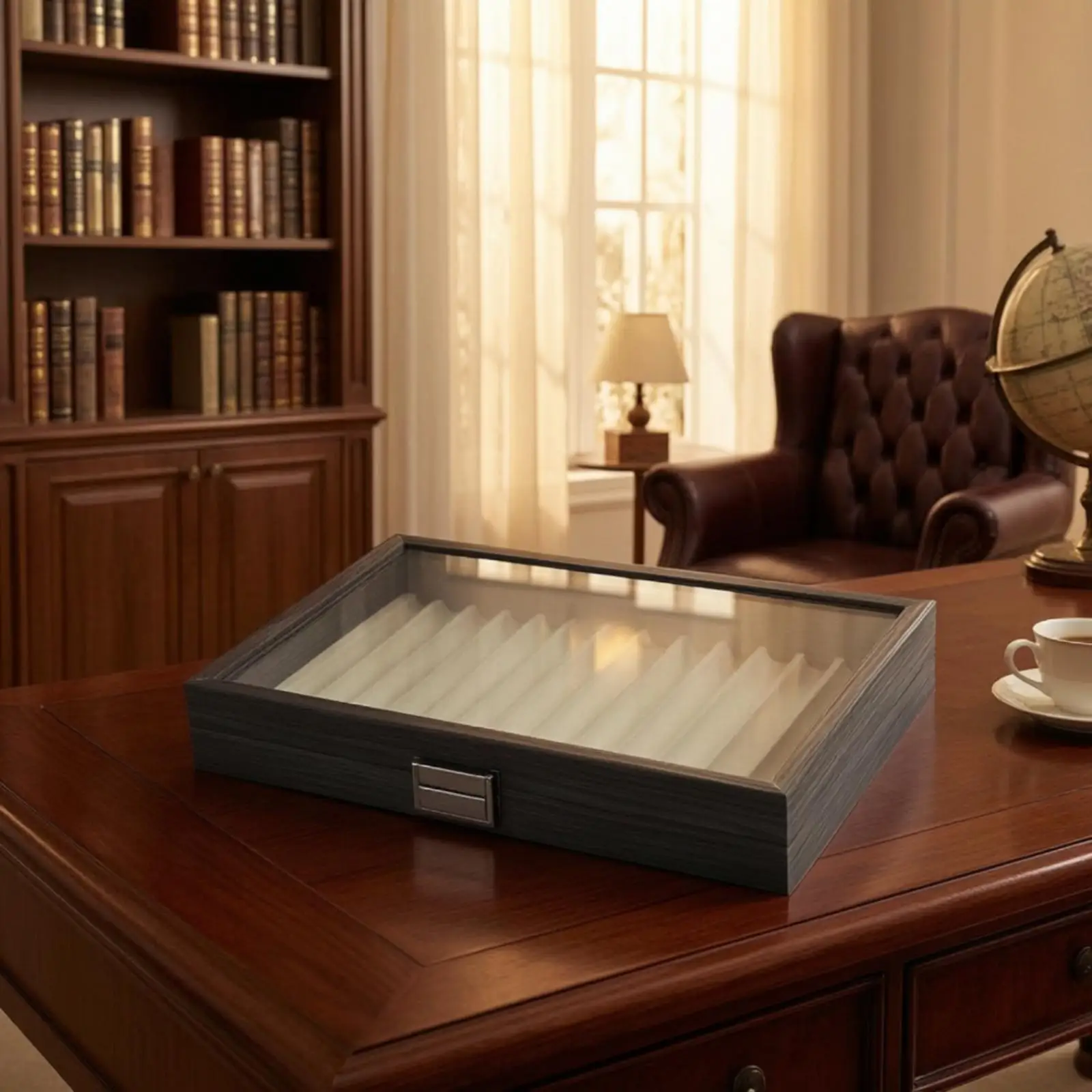 scatola-in-legno-per-esposizione-pen-display-con-coperchio-trasparente-e-interno-rivestito-scatola-da-esposizione-per-scaffali-e-ufficio