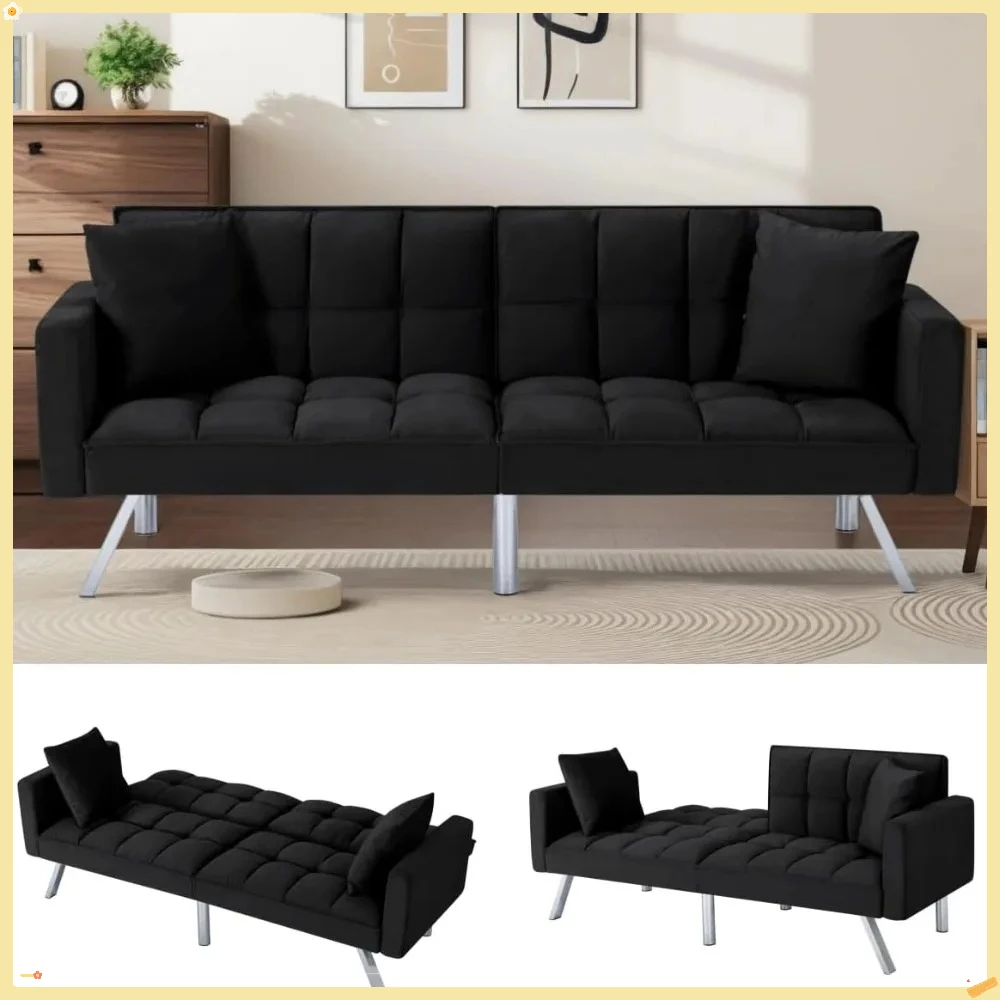 Futon Sofa Bed, 74 …