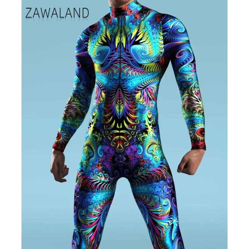 Máquina Steampunk 3D Impresso Fantasias Cosplay para Homens e Mulheres, Macacão Elástico, Bodysuit Zentai, Skinny, Halloween, Feriado, Roupa