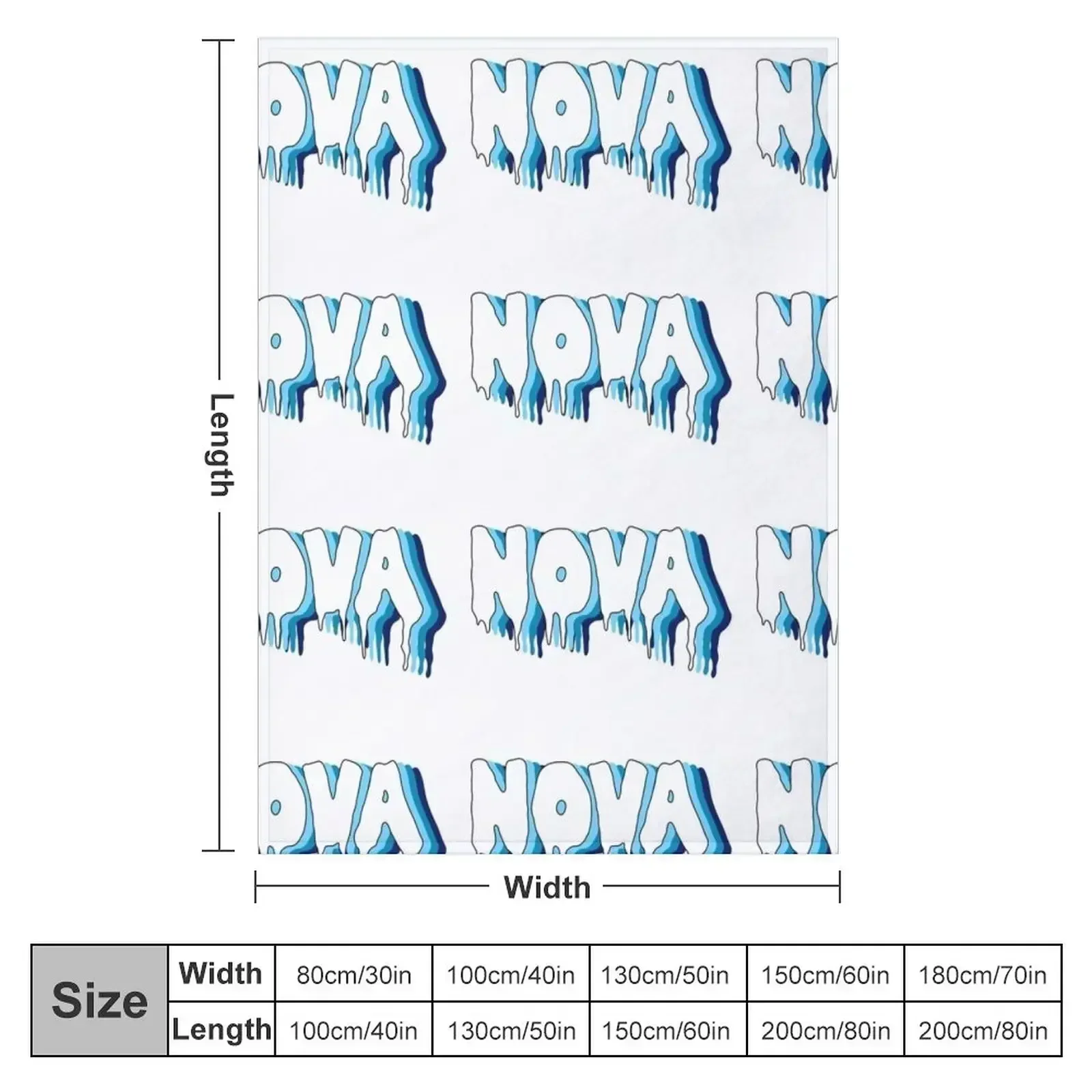 Nova Drip Throw Blanket couch cozy soft plush fuzzy picnic outdoor blanket