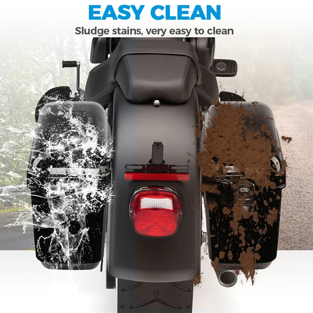 New Hard Saddlebags Trunk Luggage W/ Light Brackets for Shadow Vulcan Vstar Cruiser Hard Trunk Luggage Bags Brackets