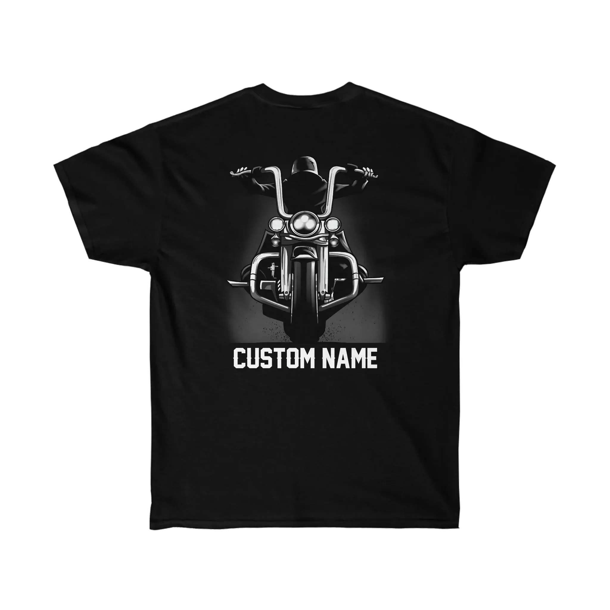 Personalized Ghost Biker T-Shirt Design Cholo Style Vicla Motorcycle Artwork