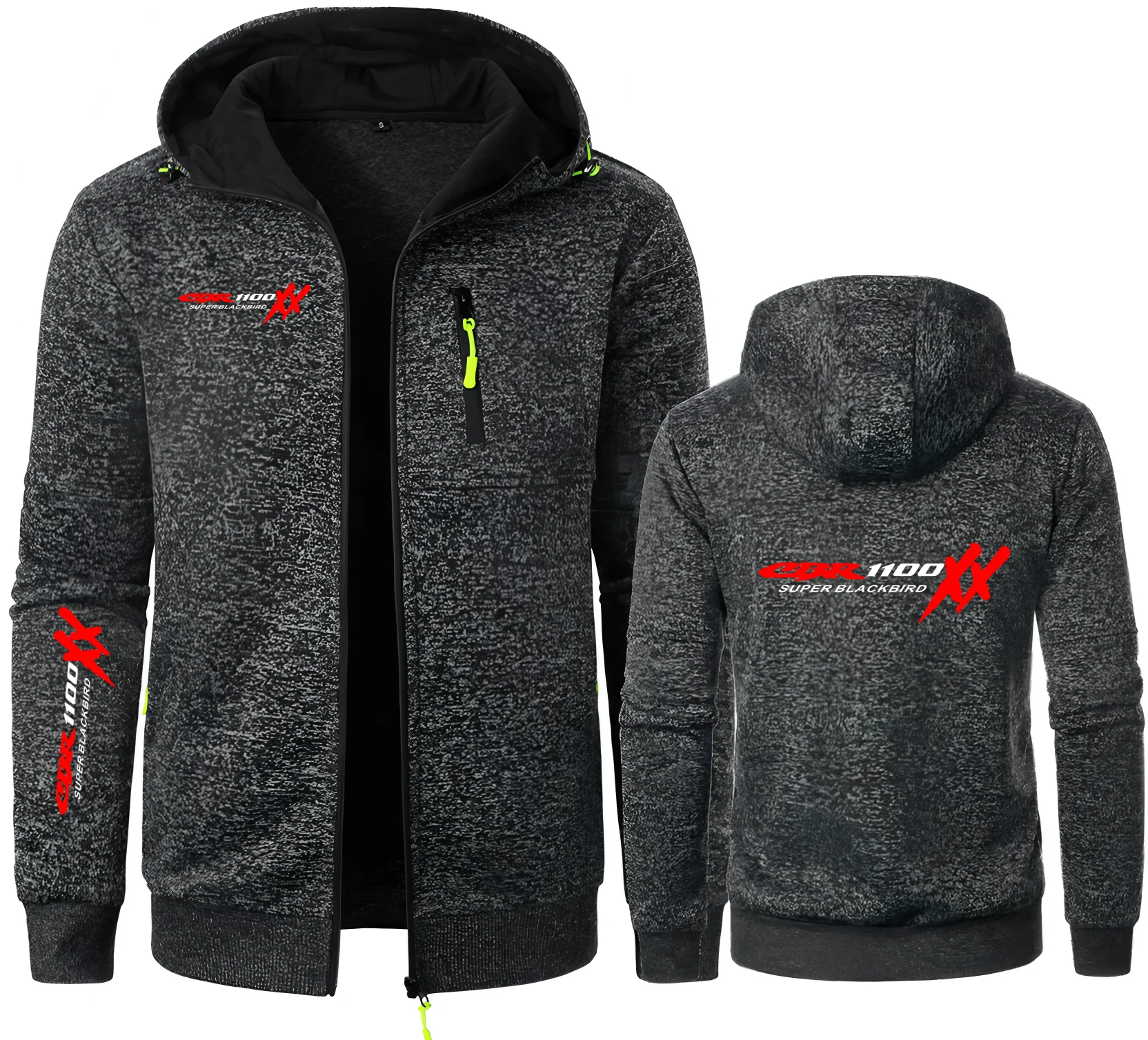 Motorcycle CBR 1100 SUPER BLACKBIRD XX Men Jackets Hoodies Hondaes Men CBR 1100XX Zipper Sweatshirts Male F1 Mens Outerwear